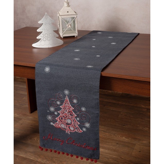 Χριστουγεννιάτικο Runner Silk Fashion NW347...