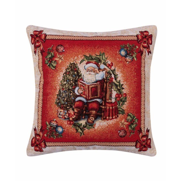 Χριστουγεννιάτικη Μαξιλαροθήκη Διακόσμησης Silk...