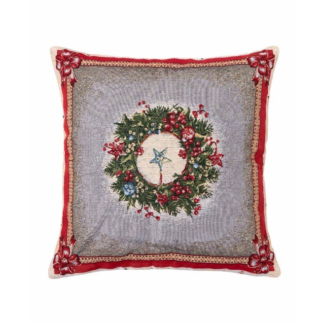 Χριστουγεννιάτικη Μαξιλαροθήκη Διακόσμησης Silk...