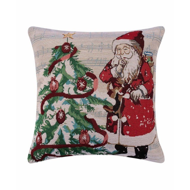 Χριστουγεννιάτικη Μαξιλαροθήκη Διακόσμησης Silk...