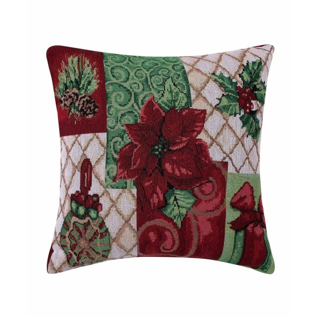 Χριστουγεννιάτικη Μαξιλαροθήκη Διακόσμησης Silk...