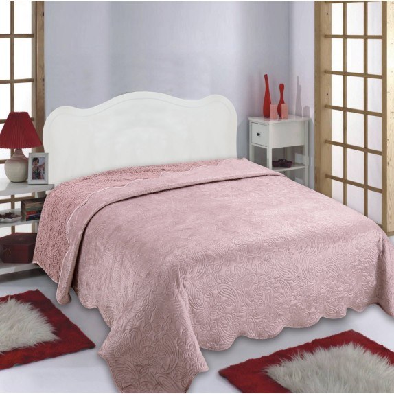 Κουβέρτα Βελούδο Υπέρδιπλη Silk Fashion NX2211 Pink 220x240