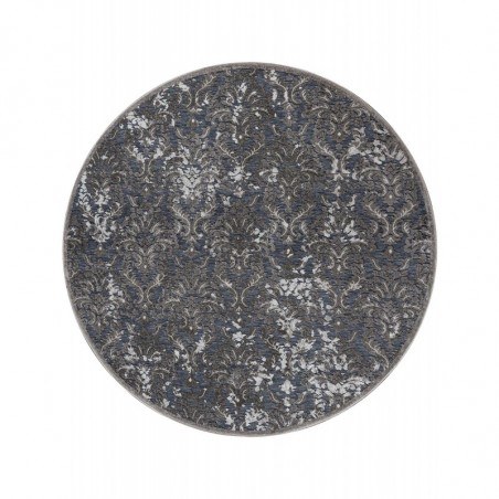 Χαλί Στρόγγυλο Madi Branches Grey Δ140
