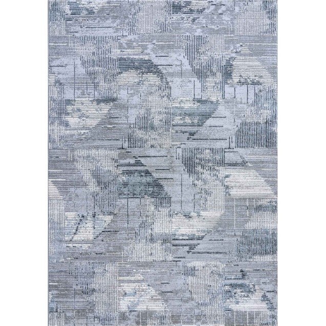 Χαλί Στρόγγυλο Madi Feathers Grey Δ165