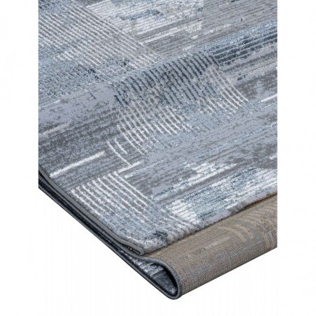 Χαλί Στρόγγυλο Madi Feathers Grey Δ165