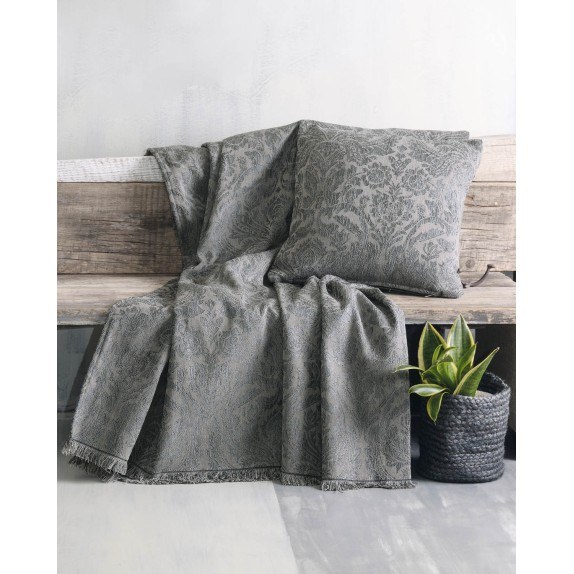 Ριχτάρι Πολυθρόνας Rythmos Vilano Γκρι Σκούρο 180x160