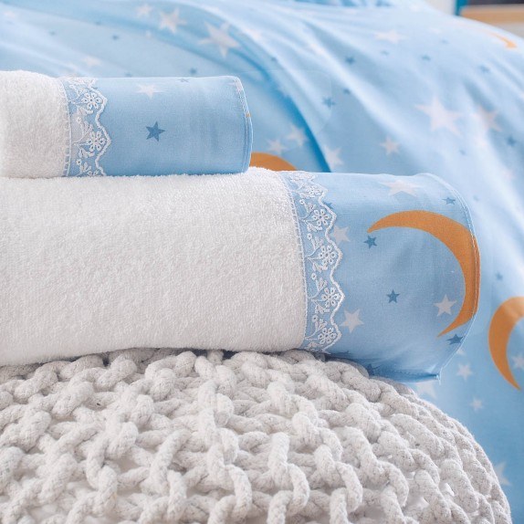 Σετ Βρεφικές Πετσέτες 2 Τεμαχίων Rythmos Moonlight Μπλε