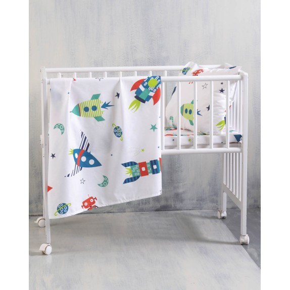 Σετ Παπλωματοθήκη Κούνιας 2 Τεμαχίων Rythmos Astronio...