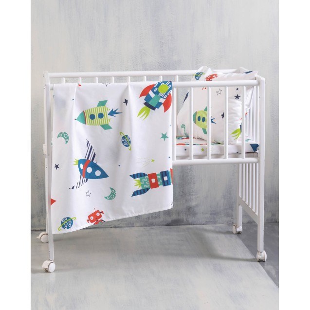 Σετ Παπλωματοθήκη Κούνιας 2 Τεμαχίων Rythmos...