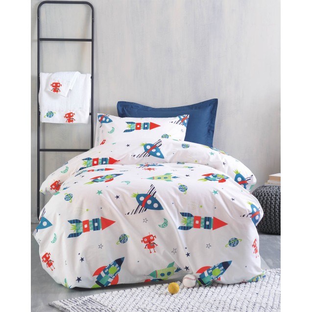 Σετ Παιδικά Σεντόνια Μονά με Λάστιχο 3 Τεμαχίων...