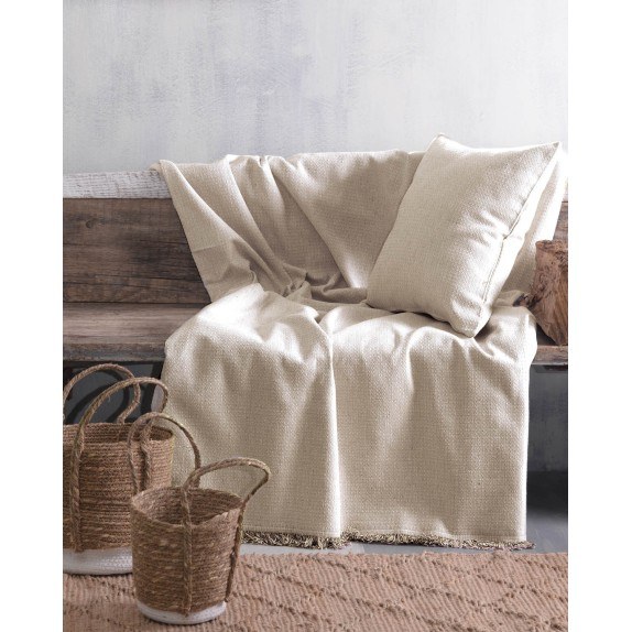 Ριχτάρι Πολυθρόνας Rythmos Luna Μπεζ 180x160