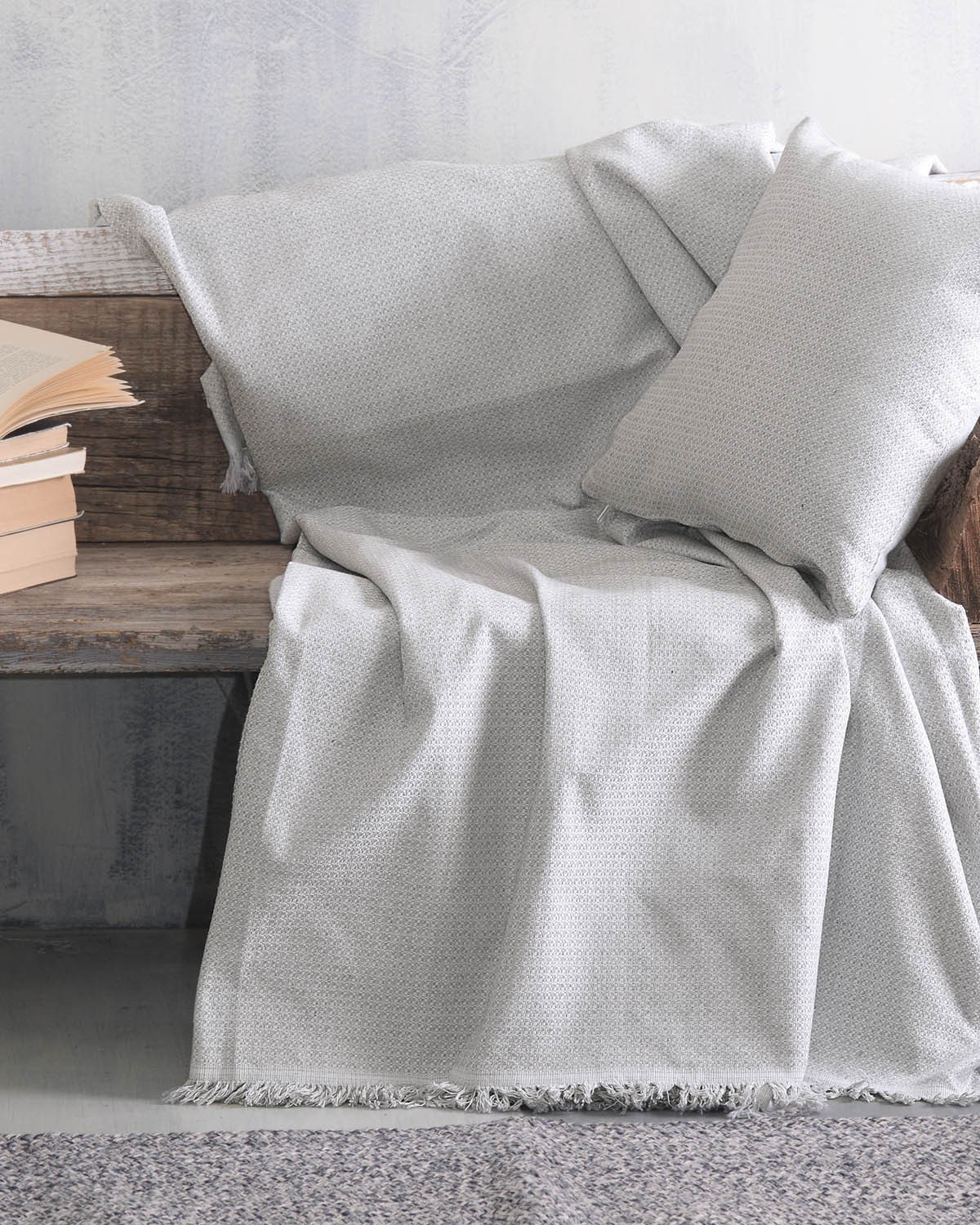 Ριχτάρι Διθέσιου Rythmos Luna Γκρι 180x240