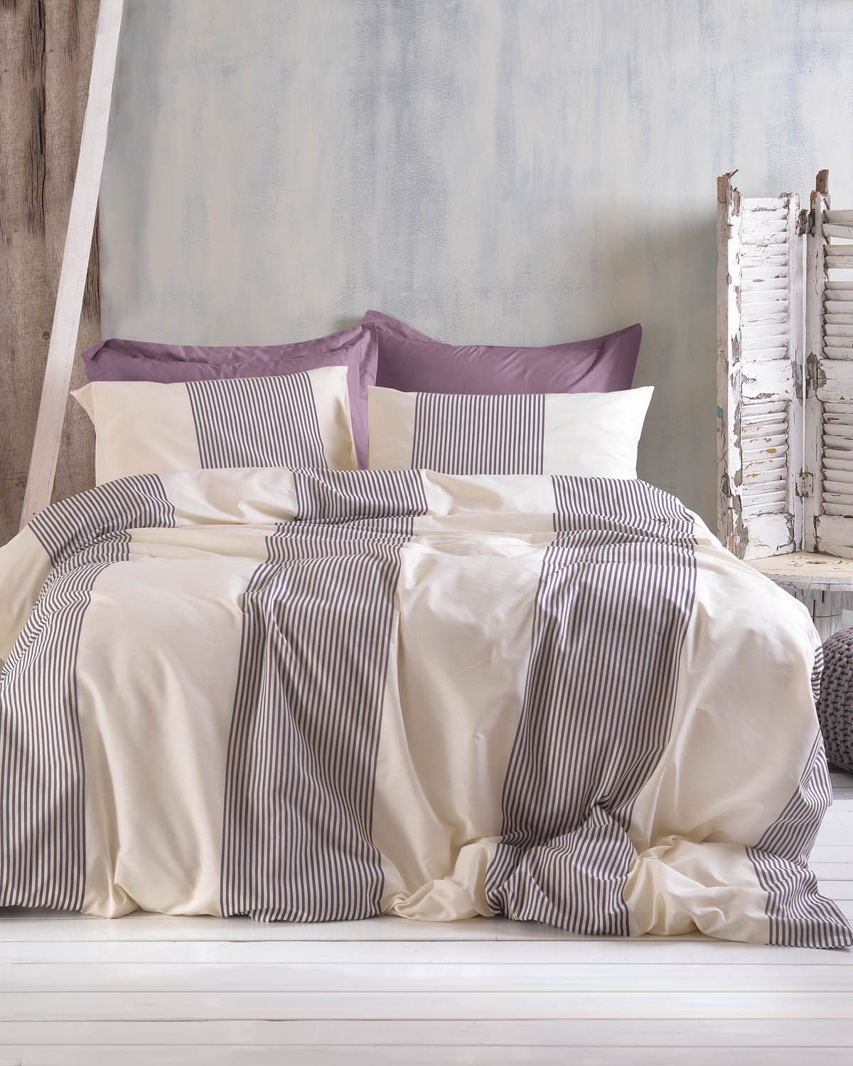 Σετ Μαξιλαροθήκες 2 Τεμαχίων Rythmos Jarco Μωβ 50x70