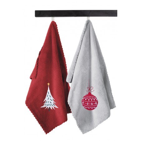 Σετ Πετσέτες 2 Τεμαχίων Saint Clair Christmas Towels Set 2 35x50