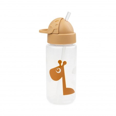 Πλαστικό Παγούρι με Καλαμάκι Done By Deer Raffi Mustard 350ml BR76442