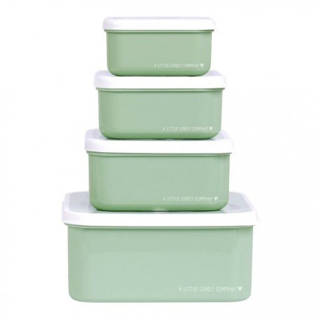 Σετ Δοχεία Φαγητού 4 Τεμαχίων A Little Lovely Company Forest Friends SBSEFF45