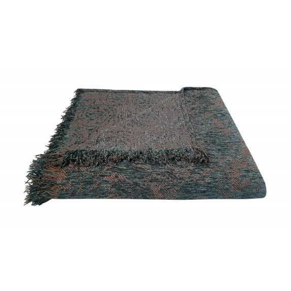 Ριχτάρι Διθέσιου ΚΟΜΒΟΣ Chenille Rose Sky Grey 180x240