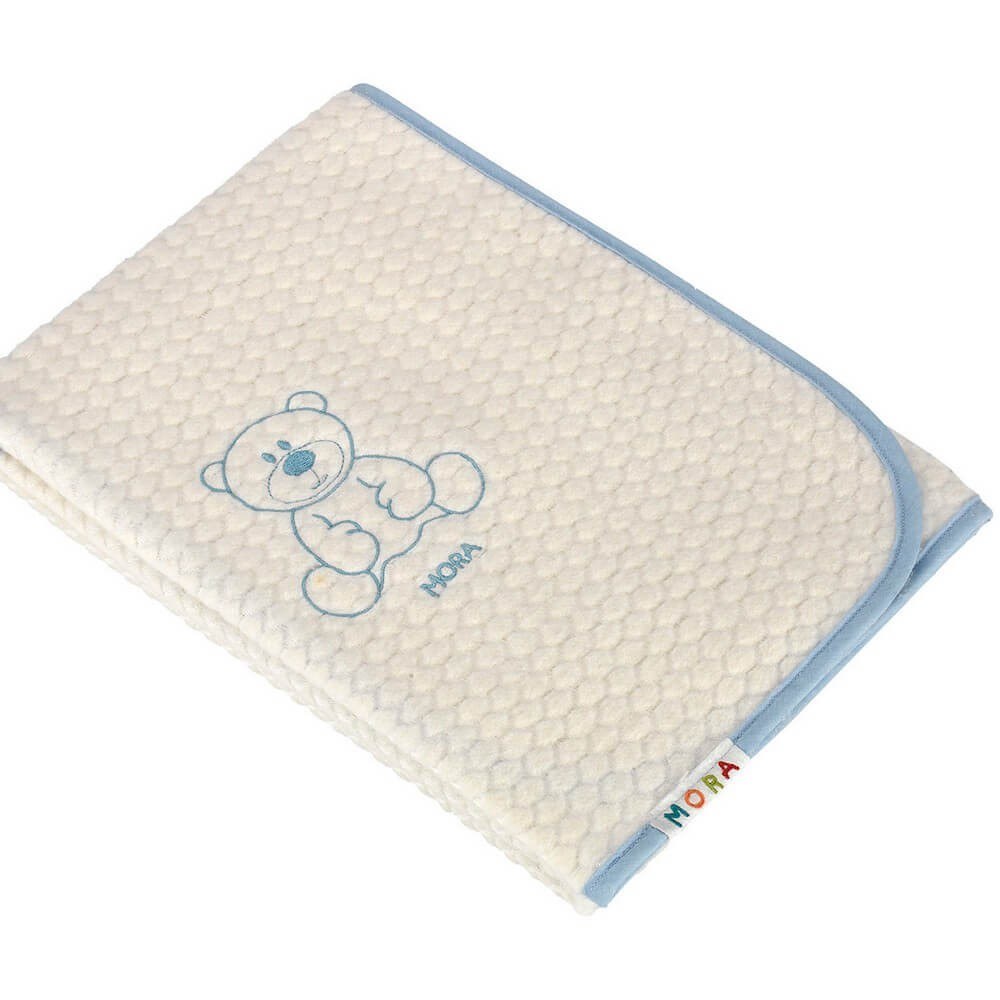 Κουβέρτα Βελουτέ Αγκαλιάς Morven Bambi M50 Γαλάζιο 80x110