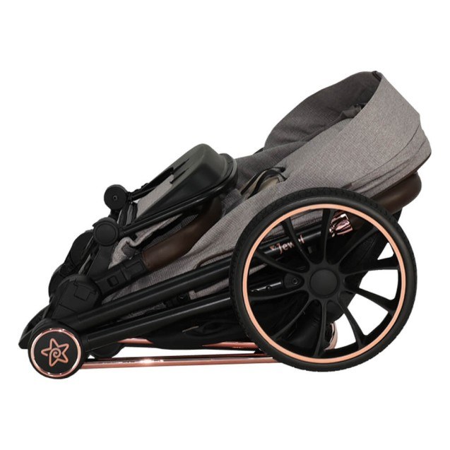 Πολυκαρότσι Bebe Stars Jewel Marble Beige 350-182