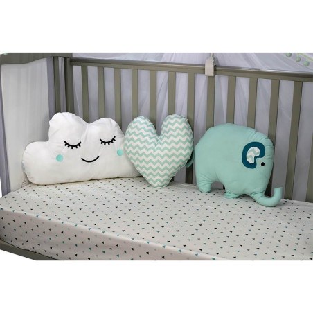 Σετ Μαξιλάρια Διακόσμησης 3 Τεμαχίων Bebe Stars Elephant 202-184