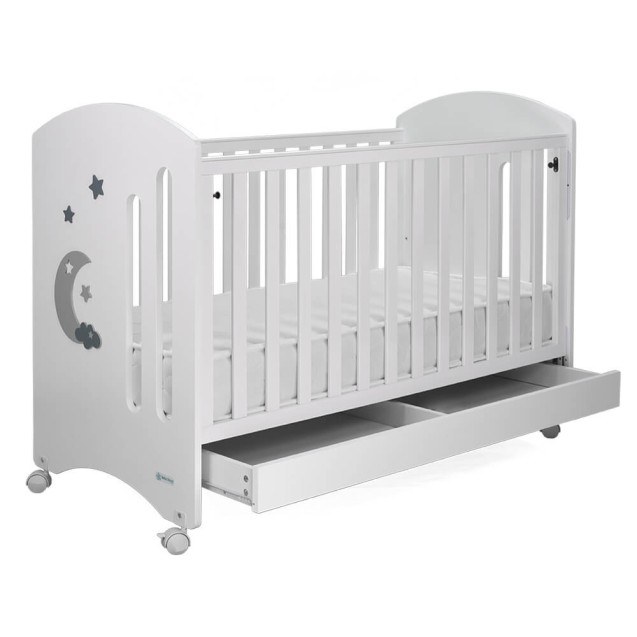 Κούνια Bebe Stars Azure White 450-02