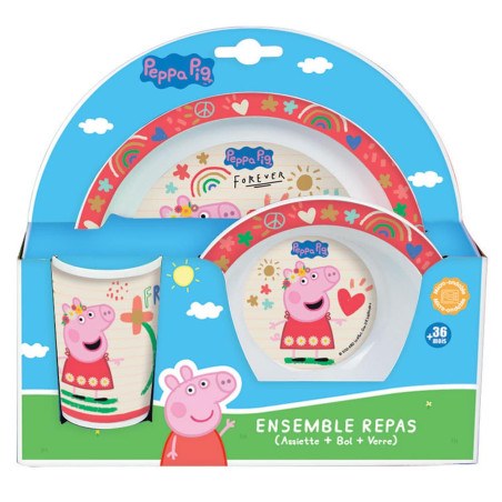 Σετ Σερβίτσιο Φαγητού 3 Τεμαχίων Ango Peppa Pig 006105