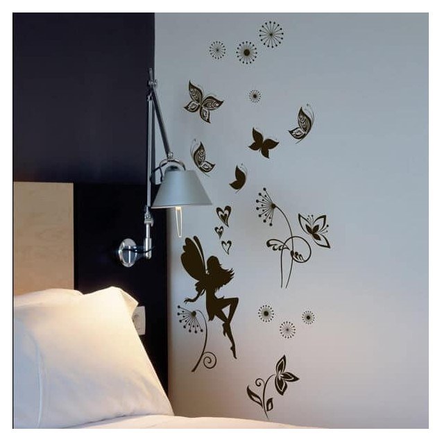 Αυτοκόλλητα Τοίχου Βινυλίου Ango Dark Fairy L...