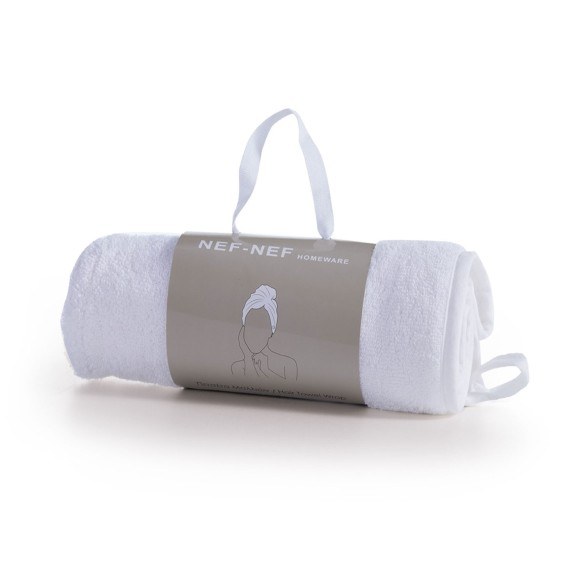 Πετσέτα Μαλλιών Nef-Nef Sandy White 61x24