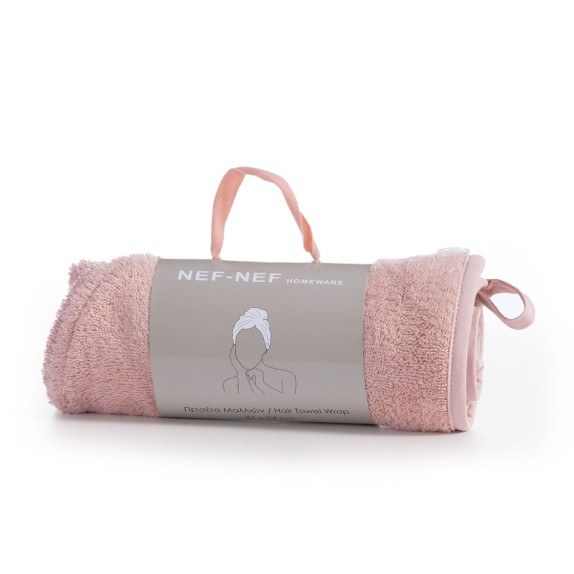 Πετσέτα Μαλλιών Nef-Nef Sandy Pink 61x24
