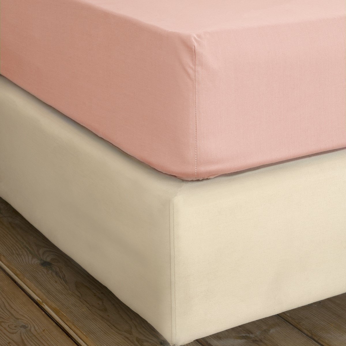 Σεντόνι King Size με Λάστιχο Nima Unicolors Pinkie 180x200+32