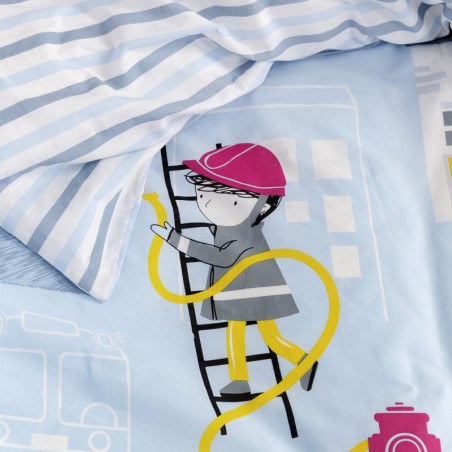 Σετ Παιδική Παπλωματοθήκη Μονή 2 Τεμαχίων Nima Pompier 160x240