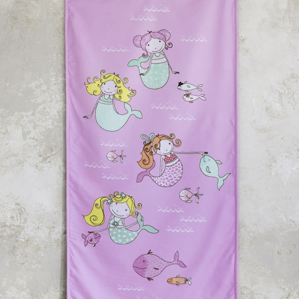 Παιδική Πετσέτα Θαλάσσης 2 Όψεων Nima Dancing Mermaids 70x140