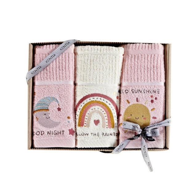 Σετ Βρεφικές Πετσέτες 3 Τεμαχίων Kentia Arlekin...