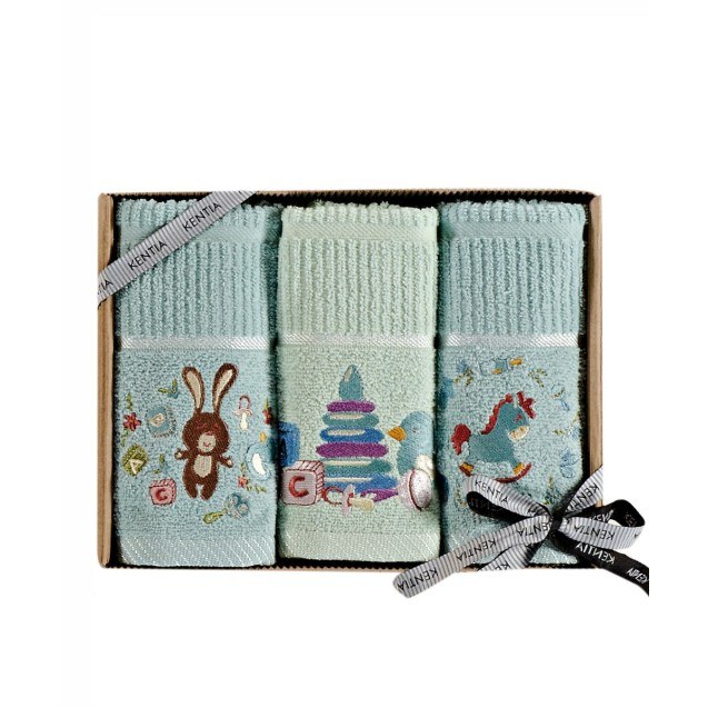 Σετ Βρεφικές Πετσέτες 3 Τεμαχίων Kentia Arlekin...