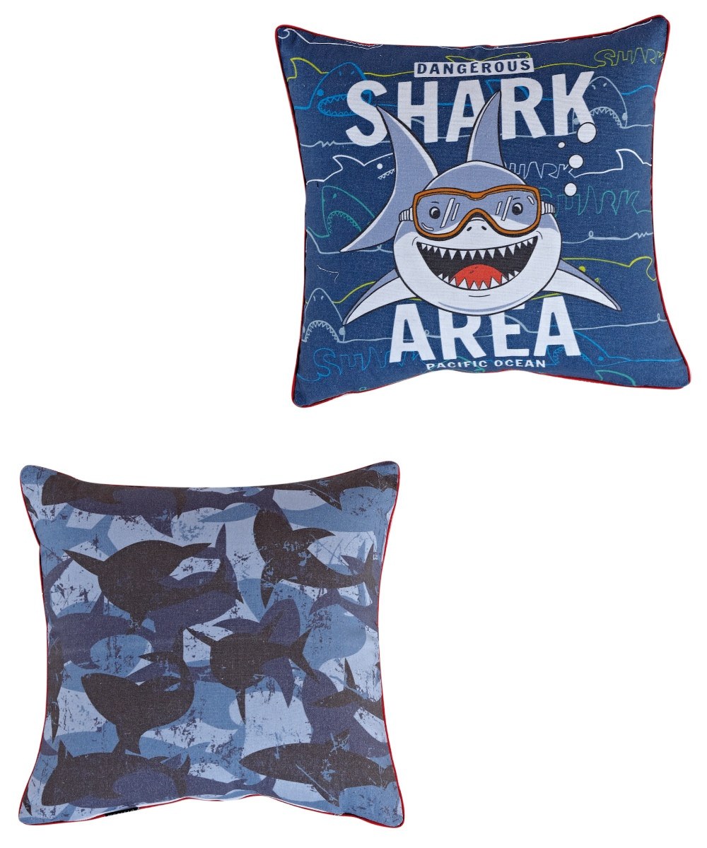 Kentia Παιδική Μαξιλαροθήκη Διακόσμησης Kentia Sharky 40x40
