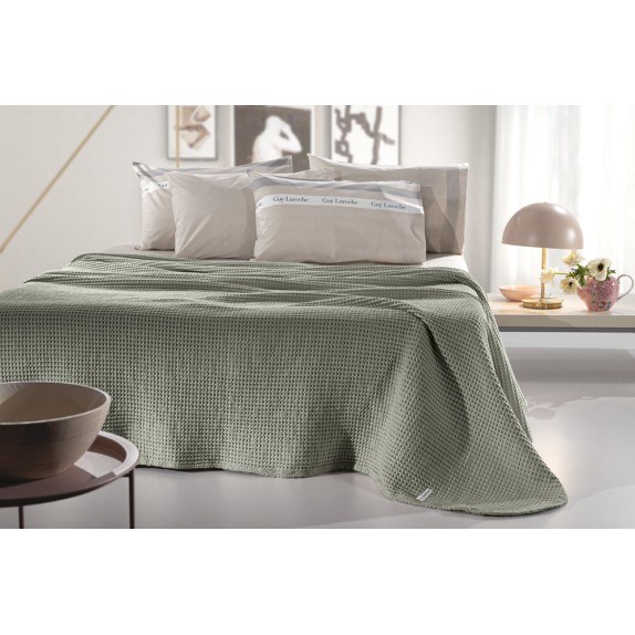 Κουβέρτα Πικέ King Size Guy Laroche Eternity Olive 260x240