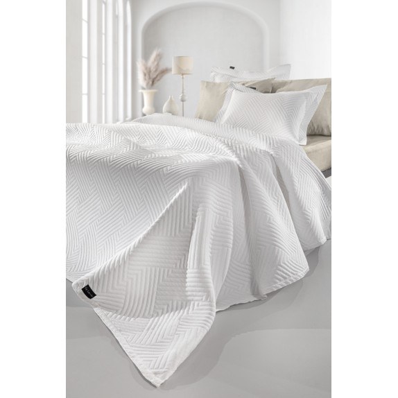 Κουβέρτα Υπέρδιπλη Guy Laroche Lupo White 245x260