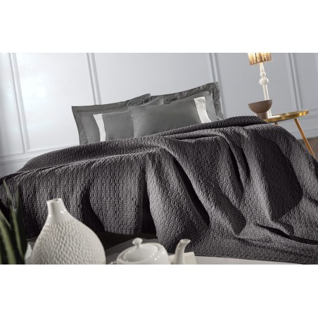 Κουβέρτα Υπέρδιπλη Guy Laroche Nikki Anthracite 240x260