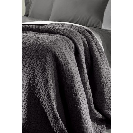 Κουβέρτα Υπέρδιπλη Guy Laroche Nikki Anthracite 240x260