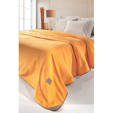 Κουβέρτα Fleece Διπλής Όψης Μονή Guy Laroche Polar Mango 170x250