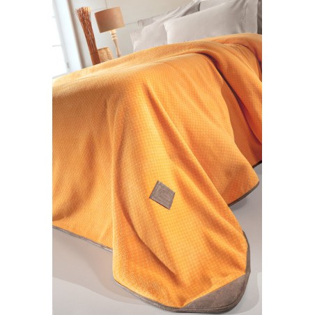 Κουβέρτα Fleece Διπλής Όψης Μονή Guy Laroche Polar Mango 170x250