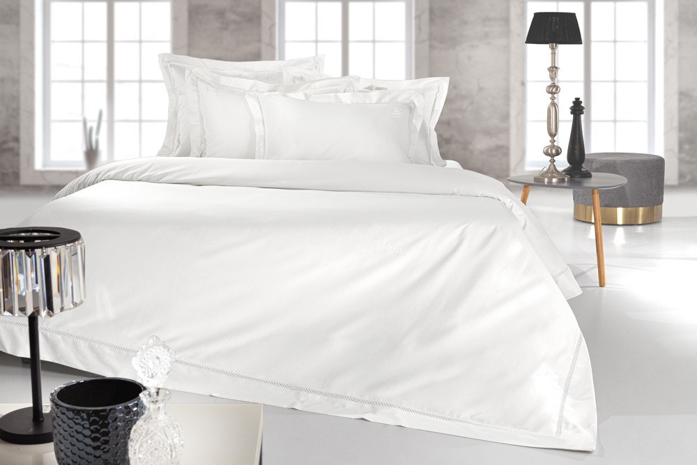 Σετ Σεντόνια King Size 4 Τεμαχίων Guy Laroche Blend White 270x280