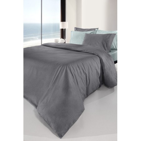 Σεντόνι Διπλό με Λάστιχο Guy Laroche Color Plus Anthracite 140x200+32