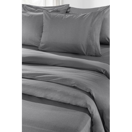 Σεντόνι Διπλό με Λάστιχο Guy Laroche Color Plus Anthracite 140x200+32