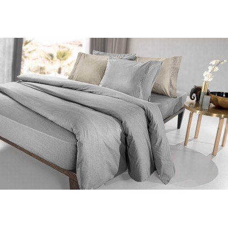 Σεντόνι Μονό με Λάστιχο Guy Laroche Color Plus Silver 100x200+32