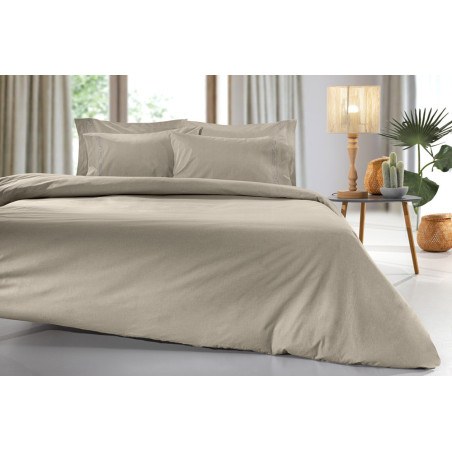 Σεντόνι King Size με Λάστιχο Guy Laroche Color Plus Taupe 180x200+42