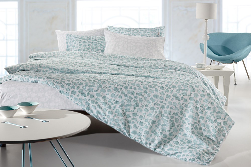 Σετ Σεντόνια Μονά με Λάστιχο 3 Τεμαχίων Guy Laroche Florian Mint 100x200+32