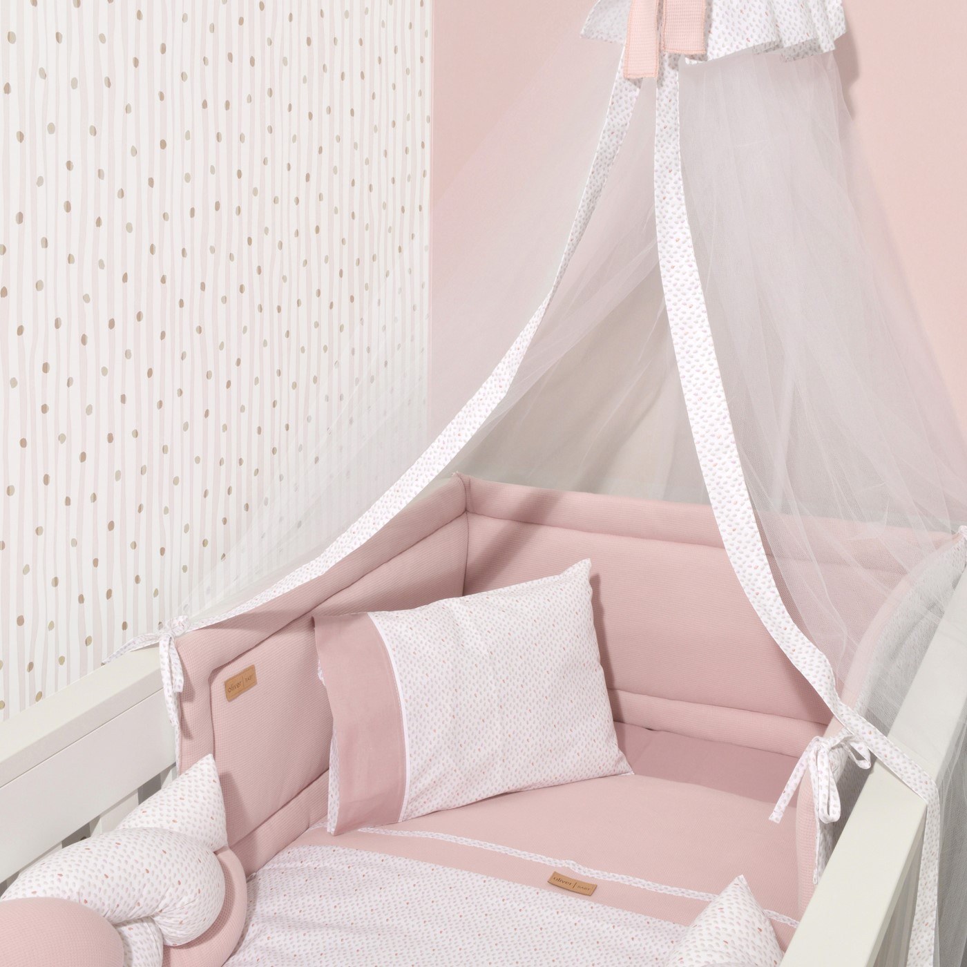 Σετ Πάπλωμα και Παπλωματοθήκη Κούνιας Baby Oliver des. 402 Σάπιο Μήλο 100x140