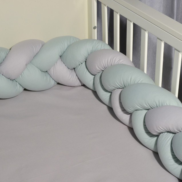 Πάντα Πλεξούδα Baby Oliver des. 3305 Μέντα-Γκρι...