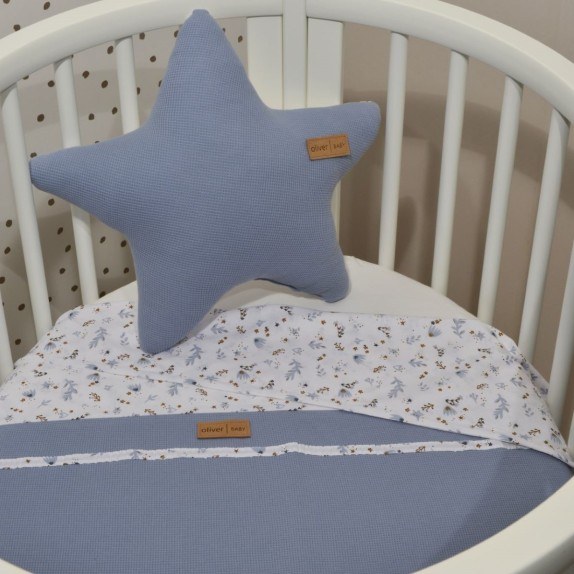 Κουβέρτα Αγκαλιάς Διπλής Όψης Baby Oliver Des. 401 Ραφ 75x95